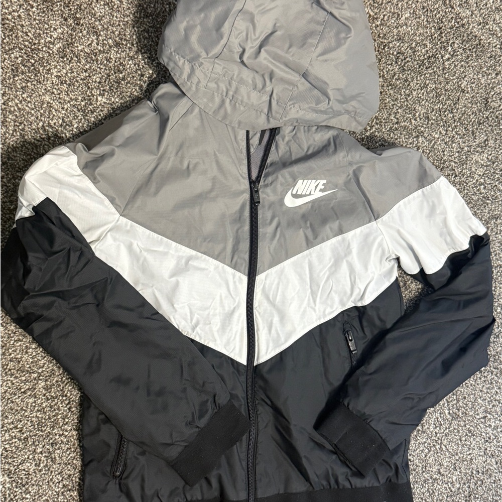 Nike Black and Gray windbreaker jacket